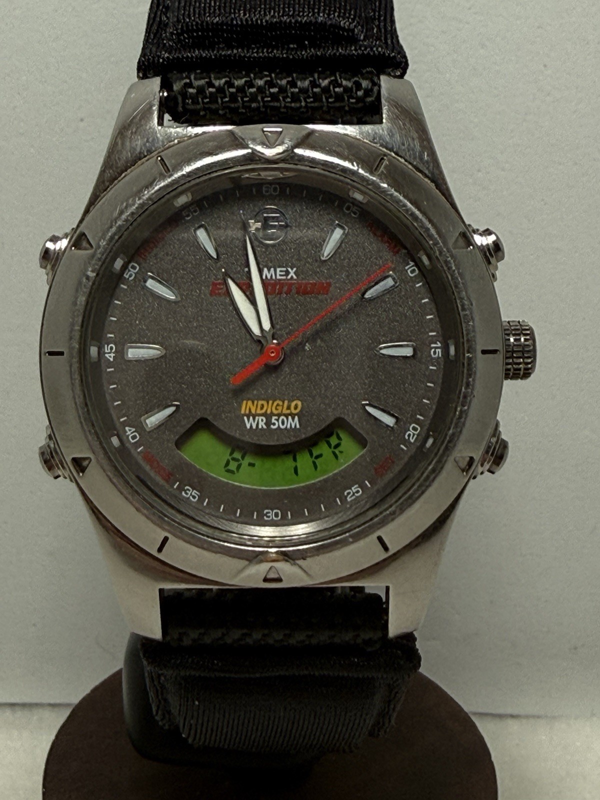 Timex Expedition T47241 Ana Digi Watch Indiglo Alarm New Battery Works