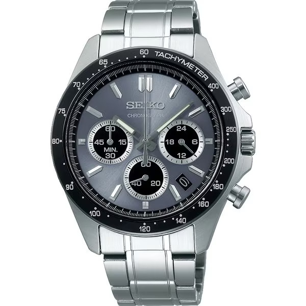 Seiko Spirit SBTR027 Chronograph Quartz Stainless Steel Men Watch NEW