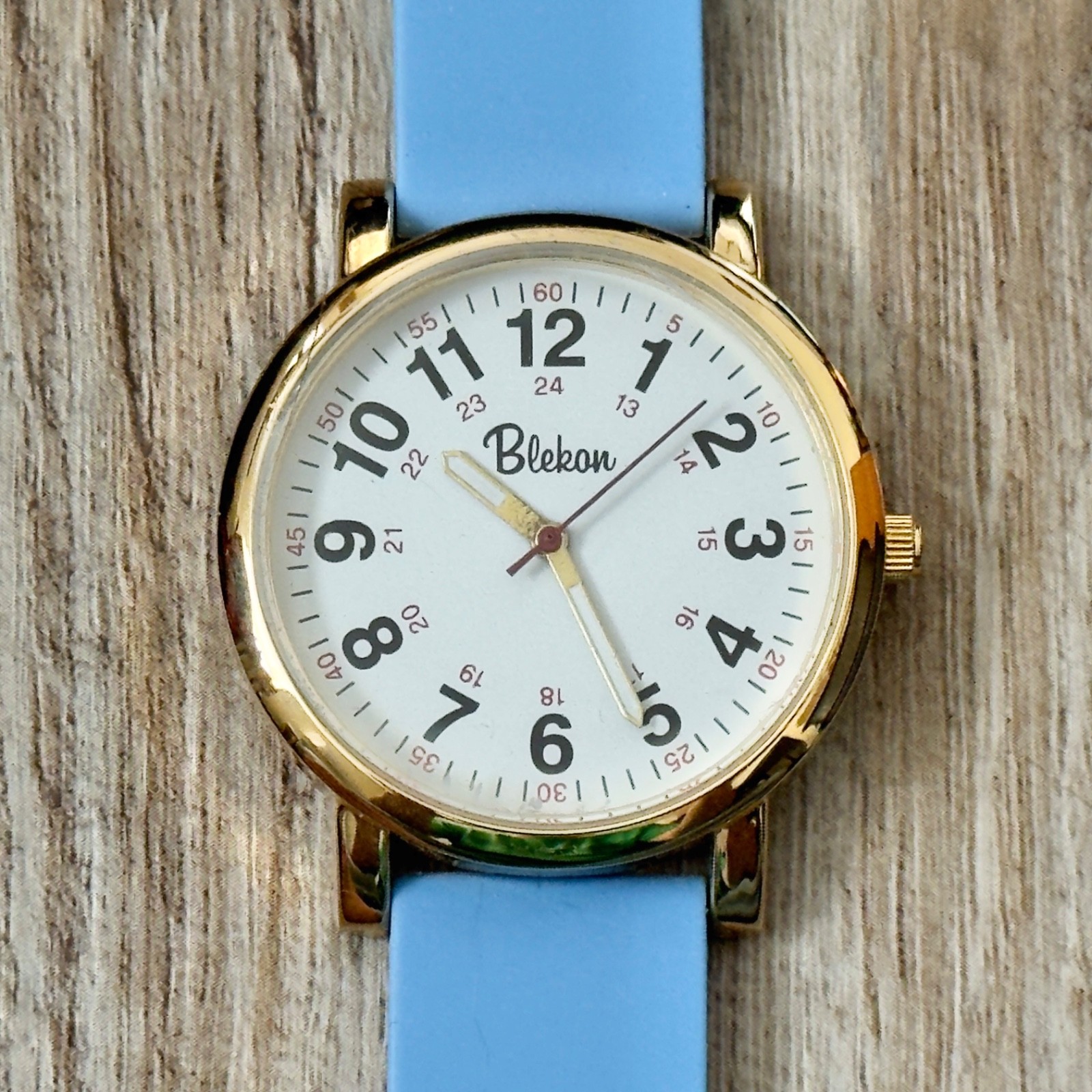Blekon Nurse Watch For Medical Professionals Military Time Silicone Band Unused