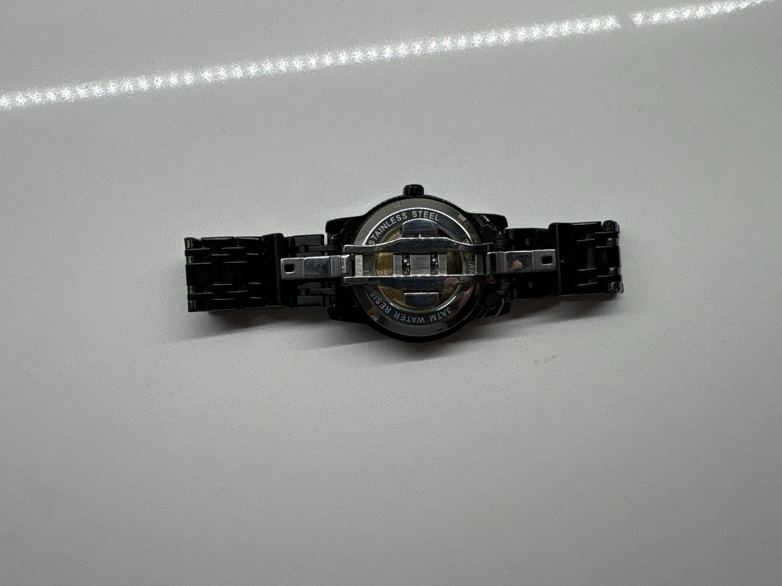 Lavaredo L6610 Automatic Skeleton Dial Wristwatch Black Stainless Steel