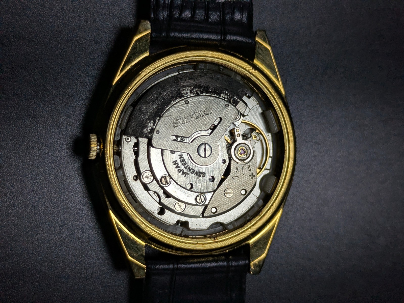 Vintage Seiko 5 automatic day date movement no. 6309A japan made men’s watch