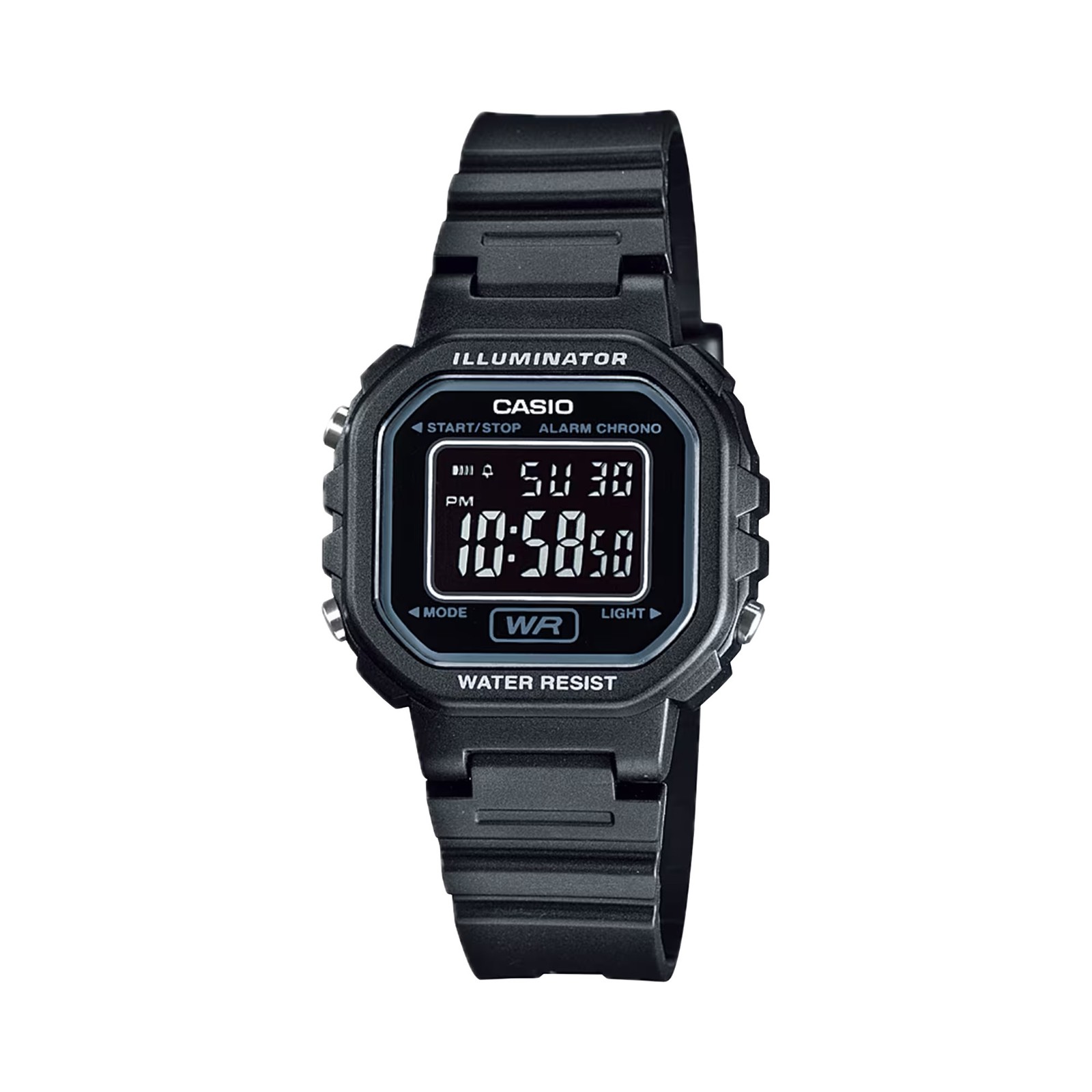 Casio Women’s Black Digital Resin Strap Watch – LA-20WH-1BDF