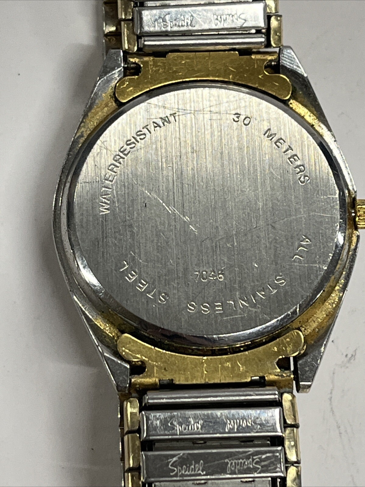 Vintage Speidel 30 Meters Quartz Stainless Steel Water Resistant Watch 7045