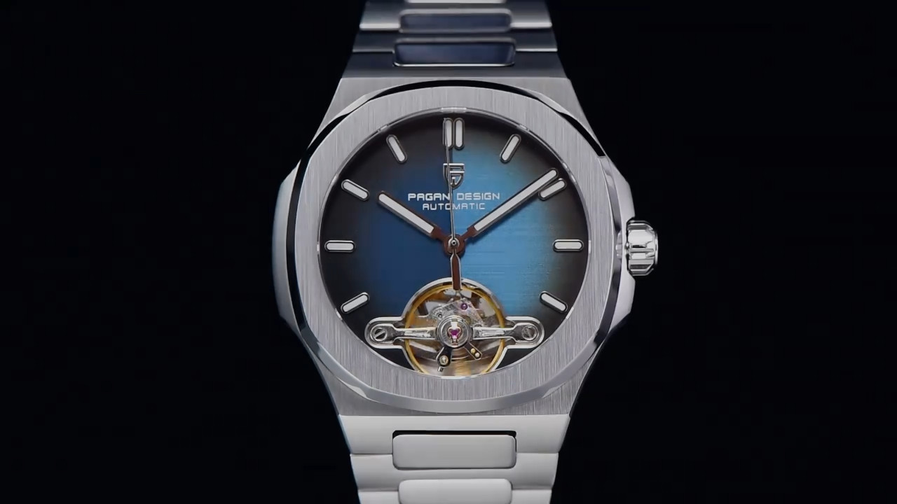 Men’s Automatic Mechanical Tourbillon Watches Waterproof Sapphire Glass Luminous