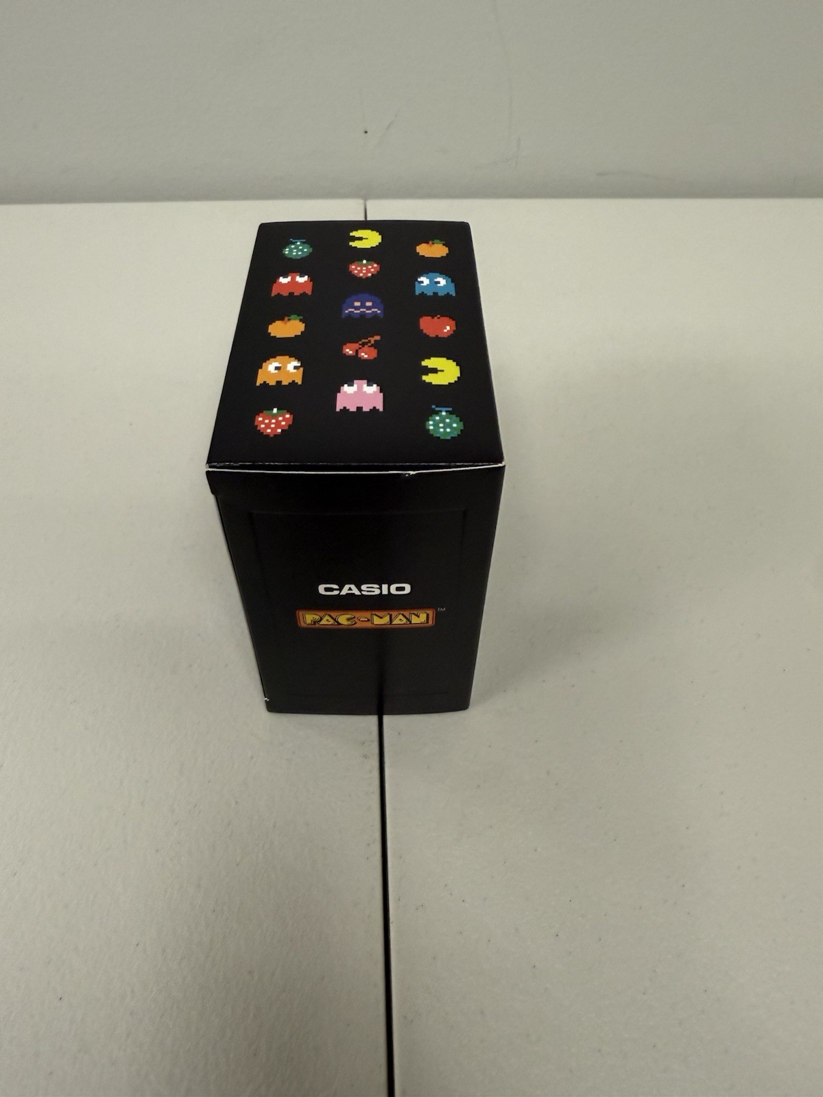 Casio Pac-Man Limited Edition Digital Quartz Watch Black Gold Backlight Box