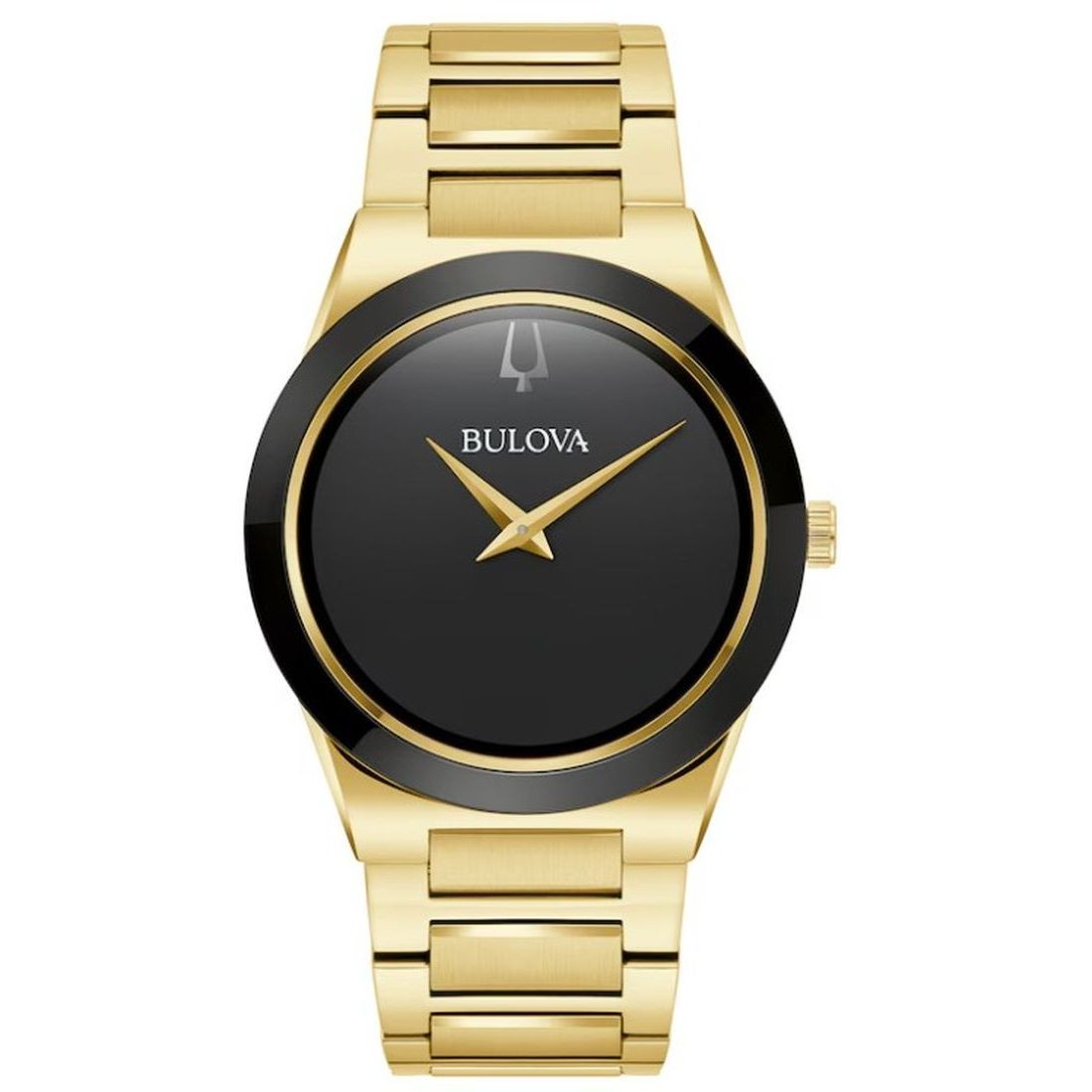 Bulova Millennia Men’s Black Dial Stainless Steel Quartz Watch 97A183