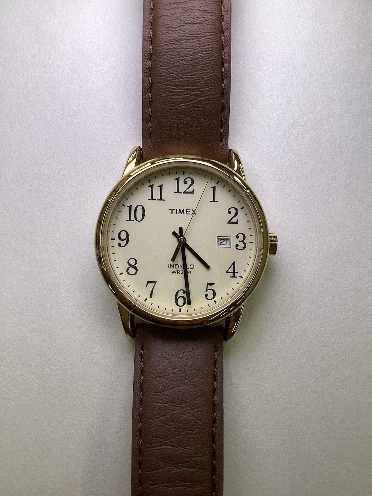 Timex Men’s TW2P75800 Easy Reader 38mm Brown Gold Tone