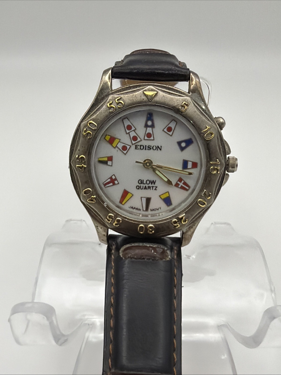 Edison Watch With Flags