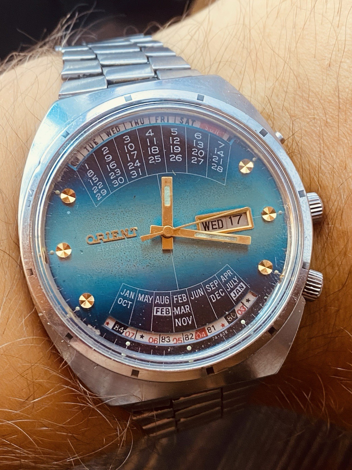Watch Orient College Perpetual Multi Year Calendar Automatic Vintage #8358