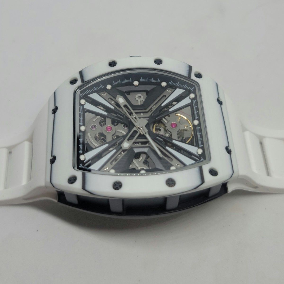 Invicta 49028 S1 Rally Vortex Automatic Watch White Rubber