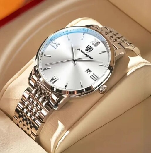 POEDAGAR Luxury Men Watch Arrow Markers • Model 826