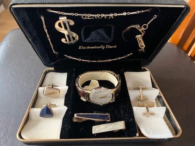 1960’s Lausanne Deluxe Antimagnetic Watch Set in Original Case and Papers