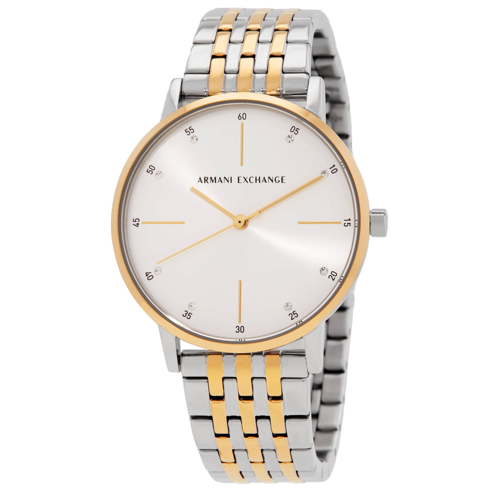 Armani Exchange Lola Quartz Silver Dial Ladies Watch and Bracelet Set AX7156SET