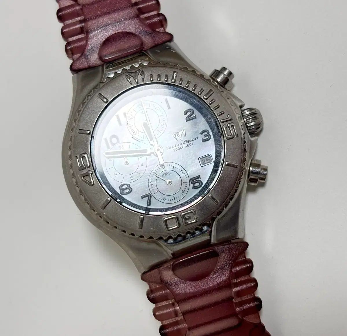 [A3M] TechnoMarine Quartz Classic Dial Stainless Steel Casual Watch Used [r8s]