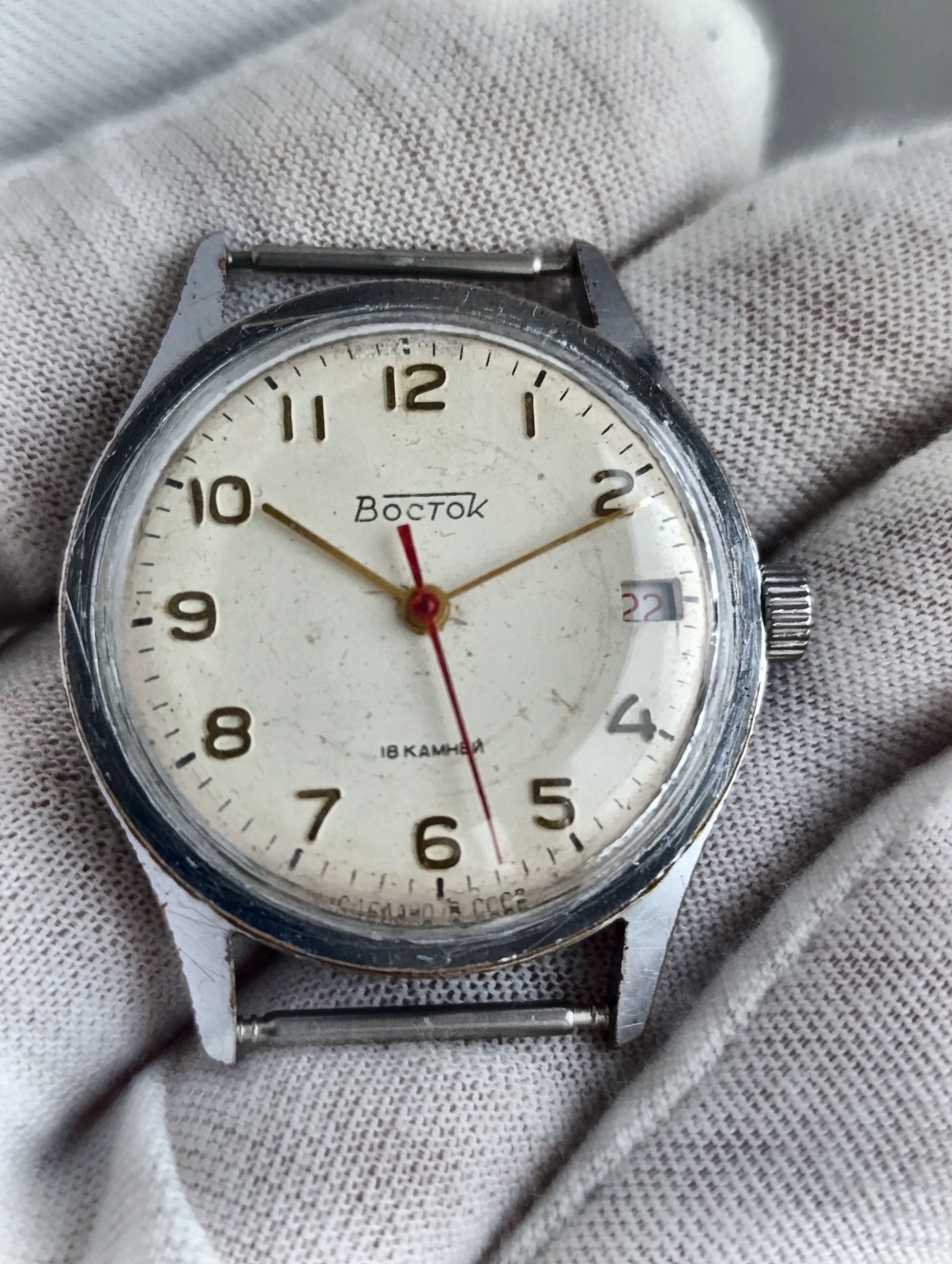 Vostok 2214 Chistopol USSR 1970s Men’s Soviet Watch 18J