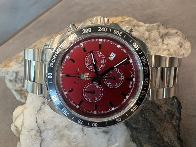 Clogau Welsh Stainless Steel Brenig Wrexham AFC Watch 20cm Football Wales