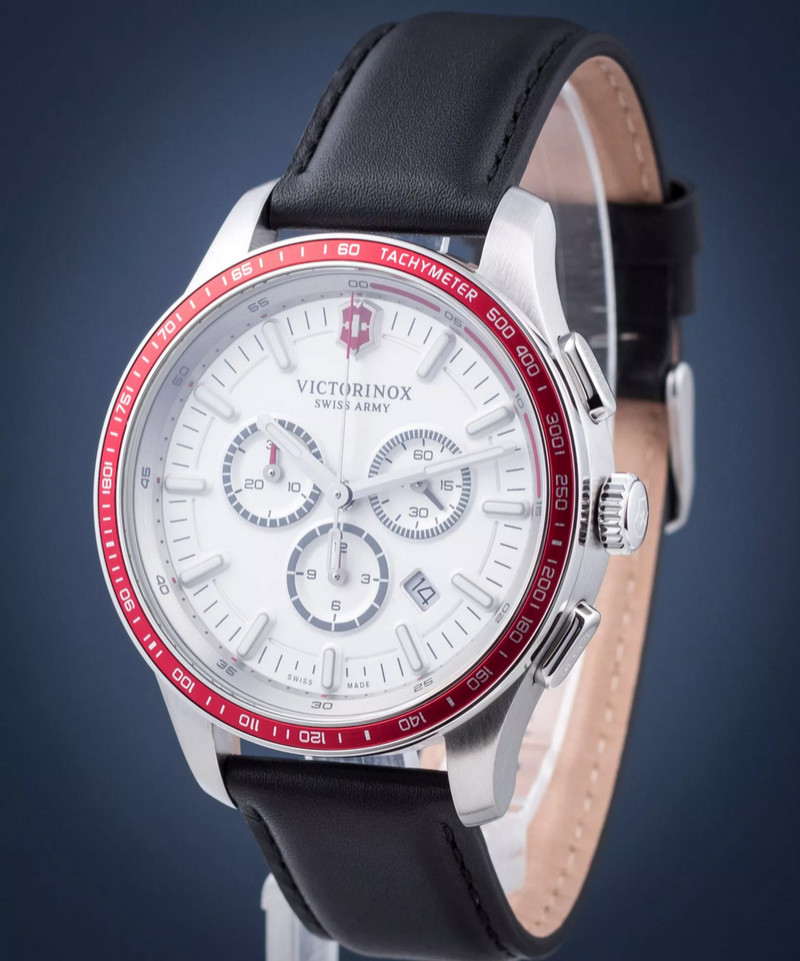 Victorinox Alliance Sapphire White Dial Date Men’s 241819 Swiss Watch