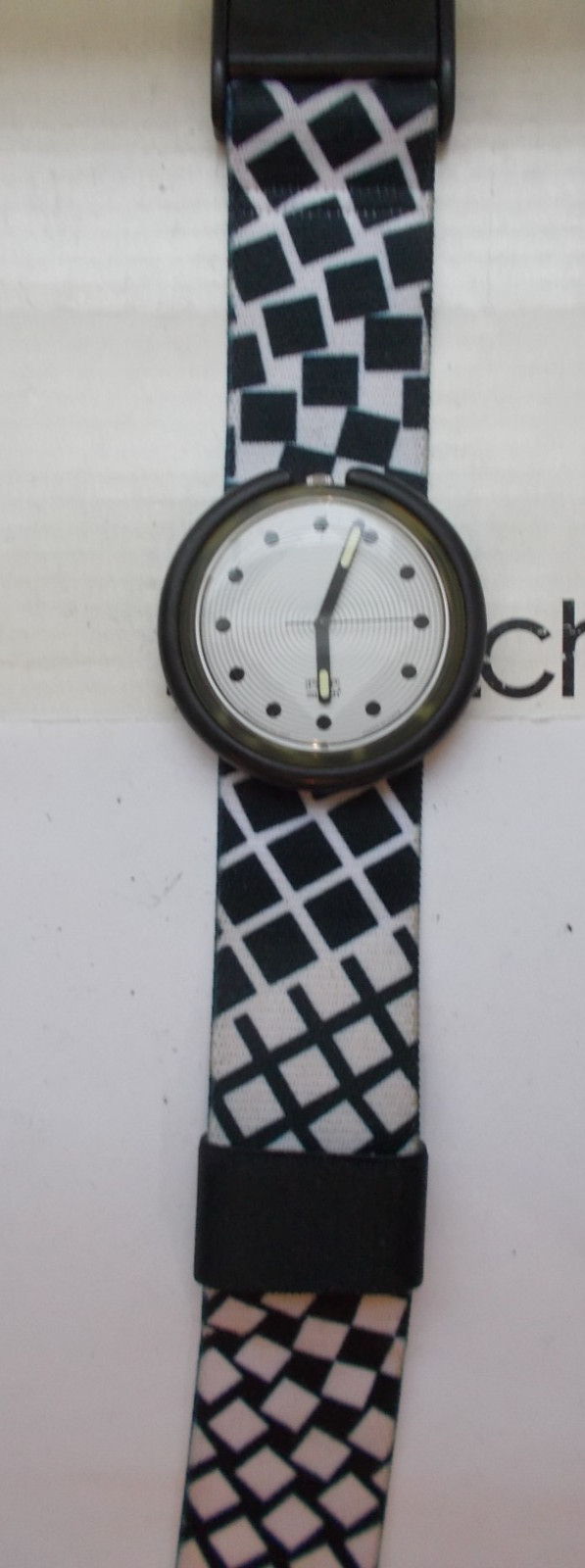 POP SWATCH ” SQUARES ” ’92 EXCELLENT- BOX WOW RARE L@@K VINTAGE
