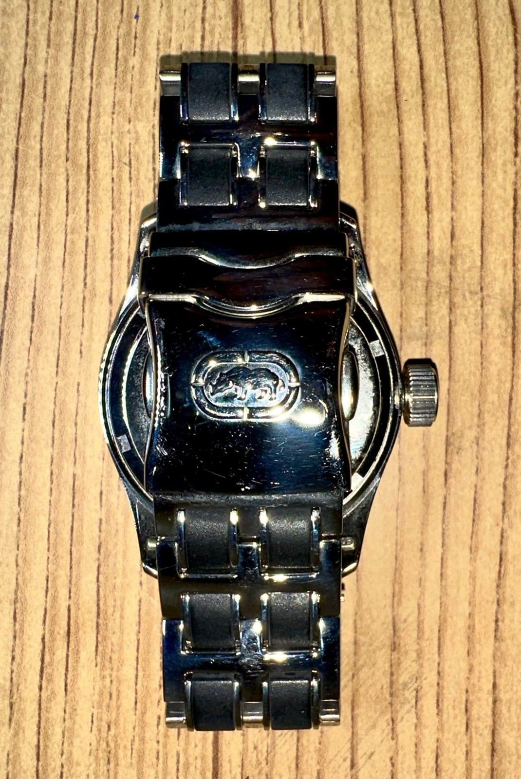 Marc Ecko Designer Watch Silver-Tone No.00-829-1972 Fresh To Depths 50M