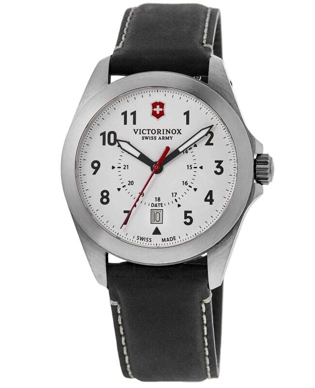 New Victorinox Swiss Army Heritage Quartz White Dial Black Men’s Watch 241965