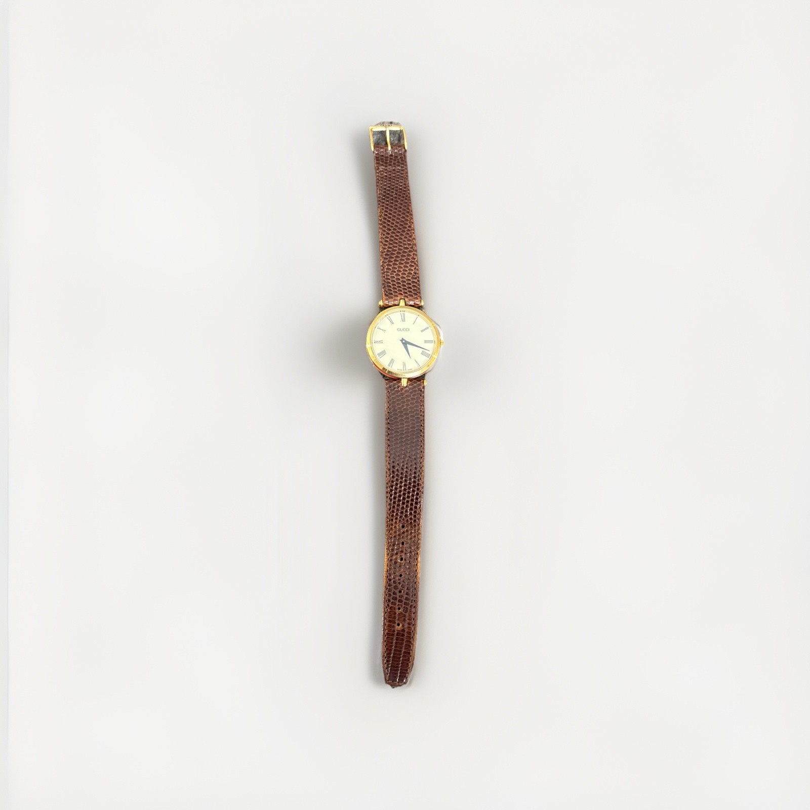 [Exc+5] GUCCI 2000M 30mm Sherry Line Gold Roman Dial Quartz Men’s Watch JAPAN