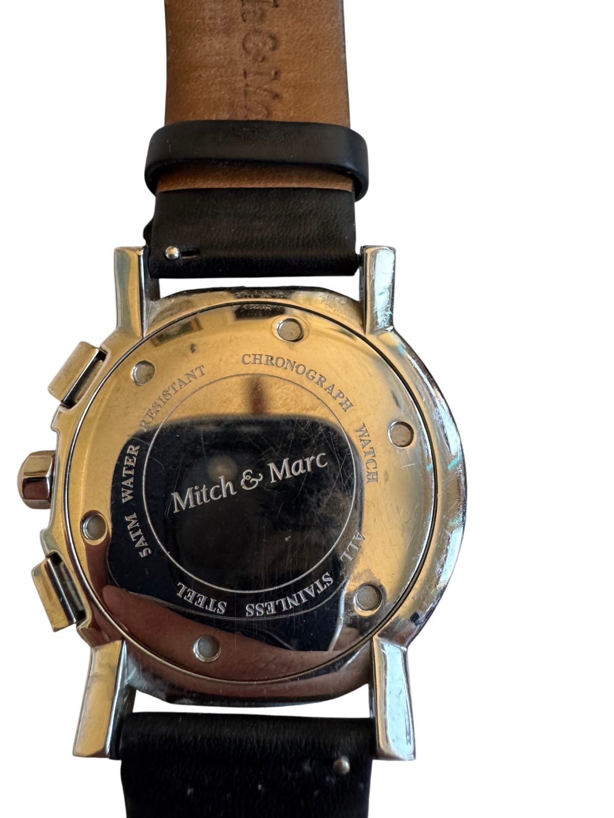 Mitch & Marc Australia Chronograph Quartz Watch Black Dial Date Men’s Untested