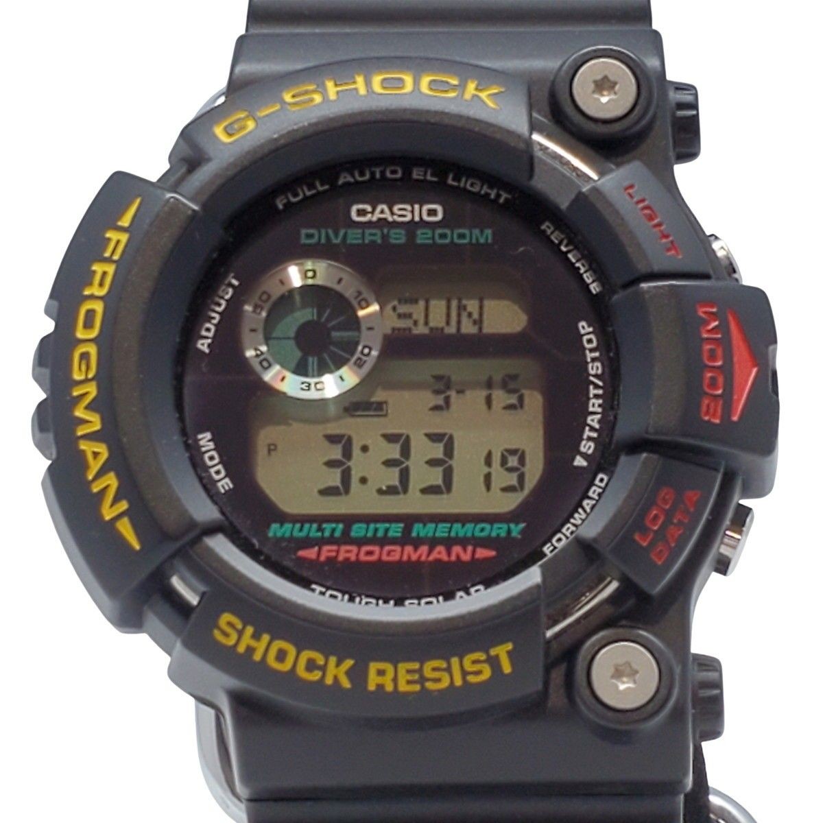 G SHOCK CASIO Watch GW 200Z 1JF FROGMAN Digital Tough Solar Shock Resist Black