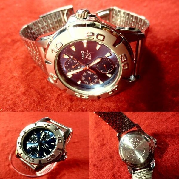 Casio MTD-1007 Quartz Watch Date Day Month Used