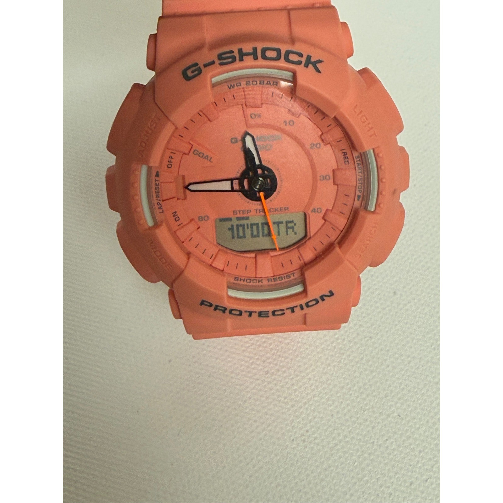 Casio G-Shock GMA-S130VC-4A Step Tracker Coral Pink Watch 5540 Analog Digital