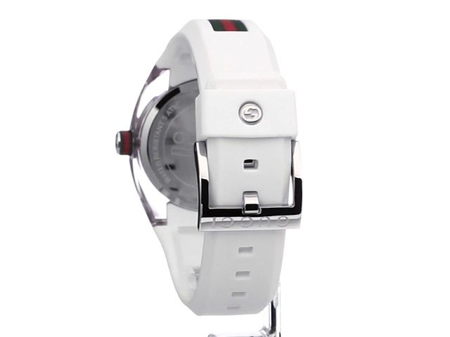Gucci Sync L YA137302 White Dial Rubber Strap Women’s Watch Refurbished