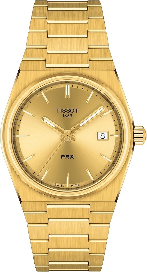 Tissot PRX 35mm – Champaign Dial in All PVD Gold – Model T137.210.33.021.00