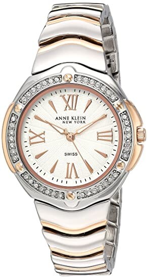 Anne Klein New York Women’s Swiss Quartz Metal and Alloy Dress Watch