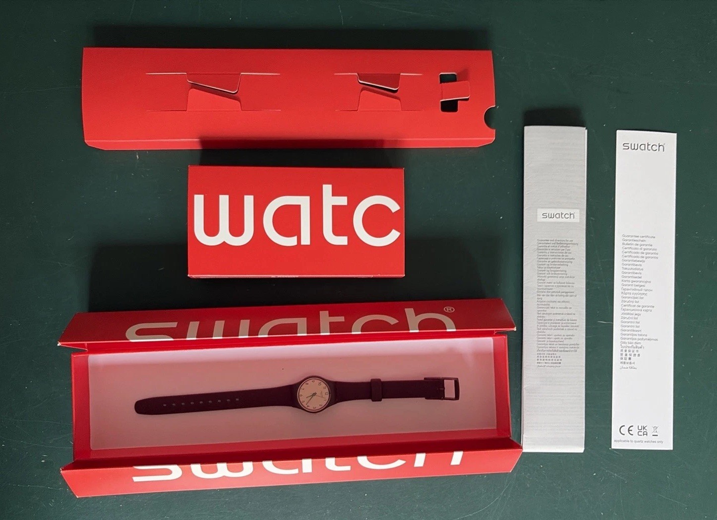 Swatch Repeat Chic Purple LR138 Watch Polymer Clasp Essentials Collection
