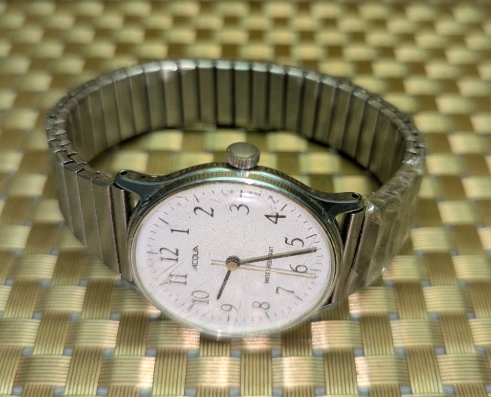 Acqua Vintage Wrist Watch Water Resistant Running Made In Philippines