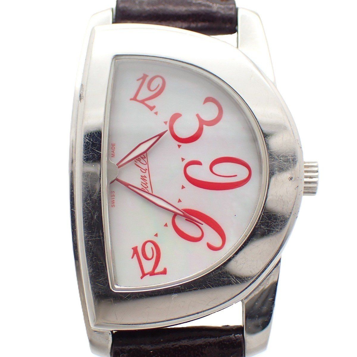 Jean D’Eve Sectana Nuova Womens Watch Quartz 23mm Red Auth Rare
