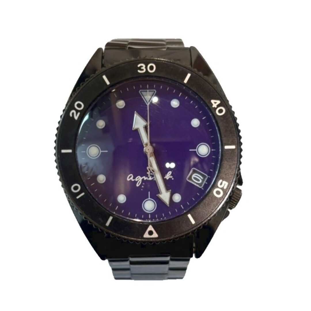 Agnes B. Diver s Watch V742 8060 Working Condition Black