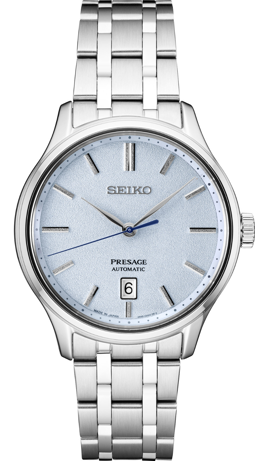 Seiko Presage Automatic Light Blue Dial Stainless Steel Men’s Watch SRPF53