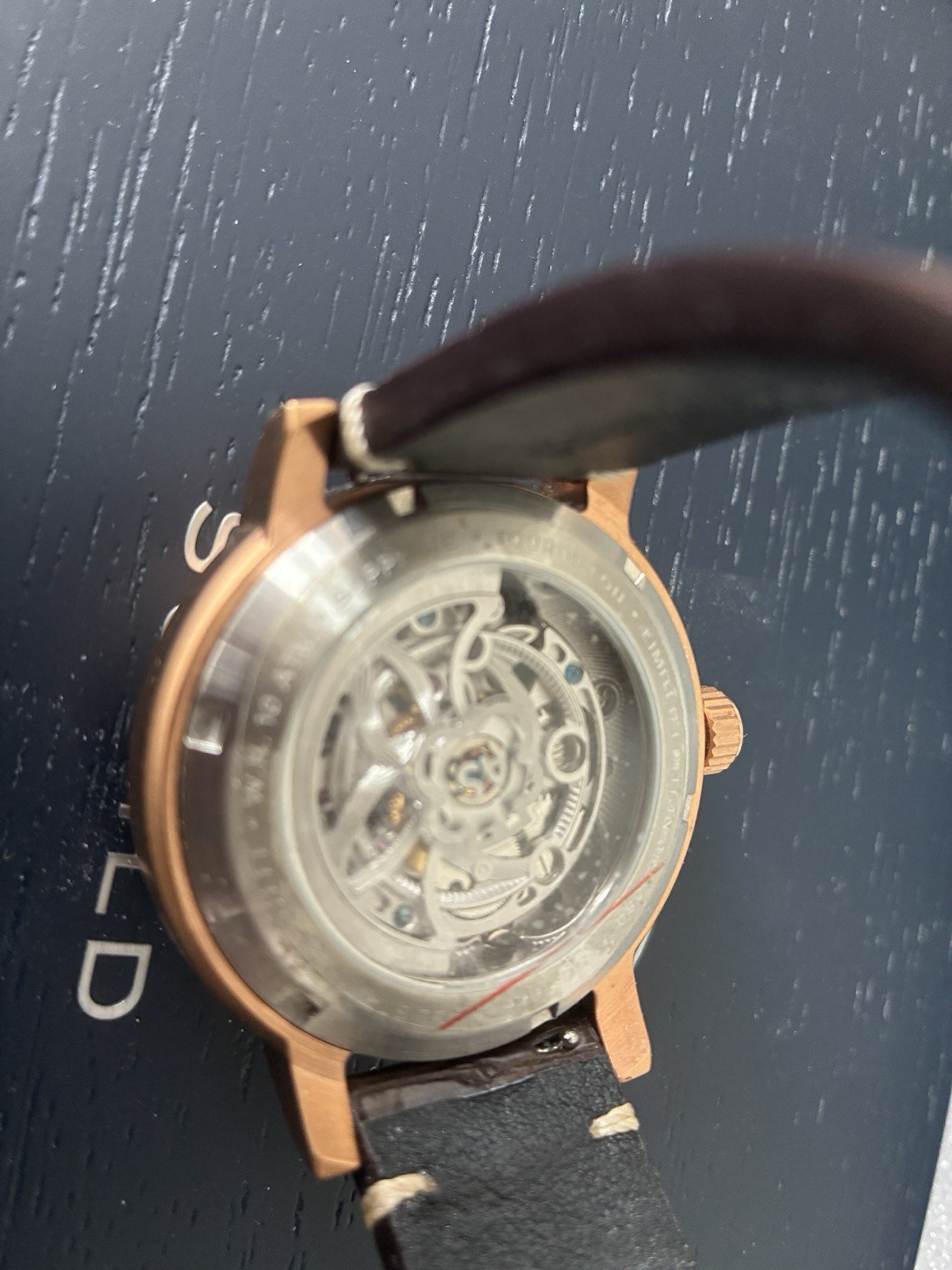 Schild Rose Finish Skeleton Automatic Tourbillion #52/80 Bracelet/Strap