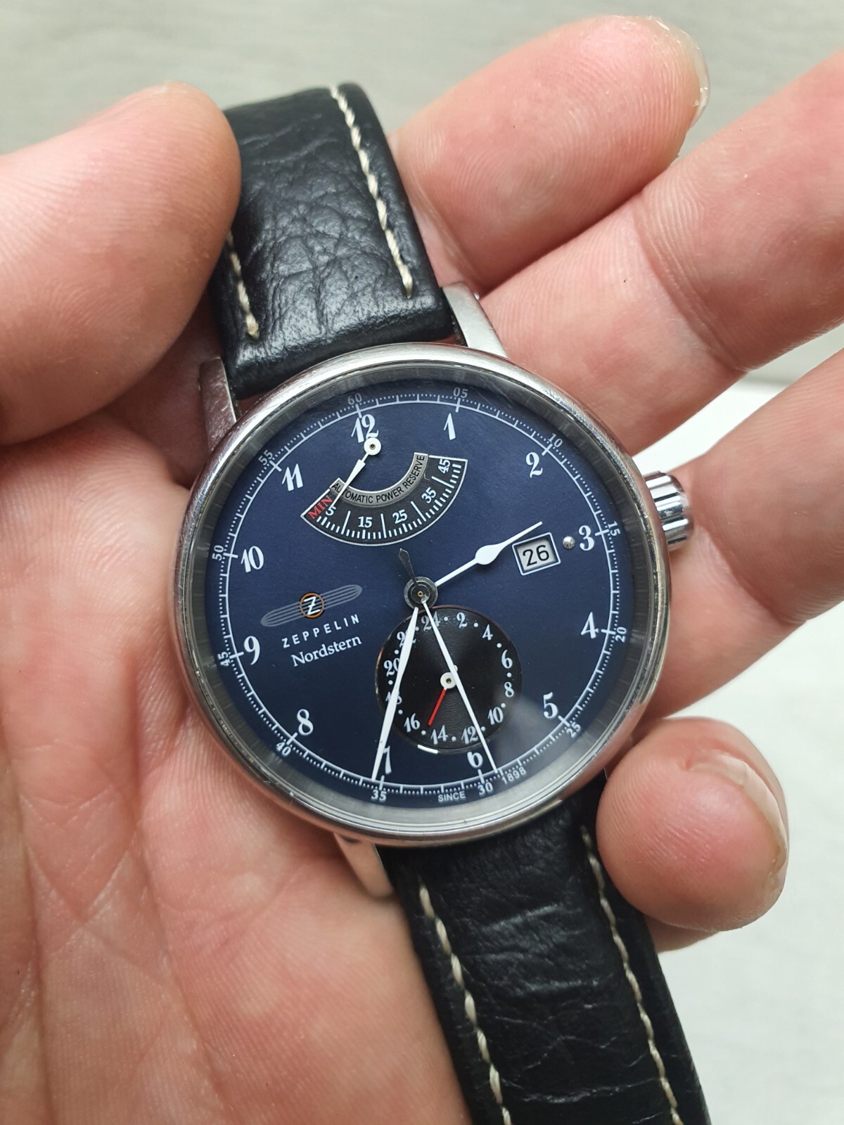Vintage Collectible Automatic ZEPPELIN NORDSTERN Wristwatch Watch Aviation Style