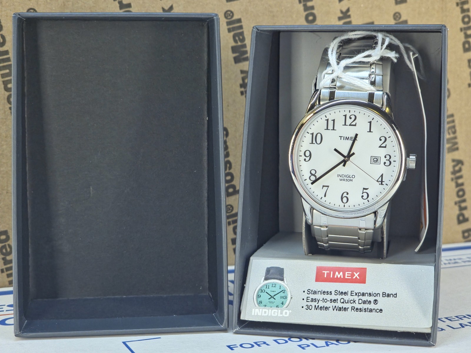 Timex Men’s TW2P81300 Easy Reader Date 38mm Expansion Band Watch (New in Box)