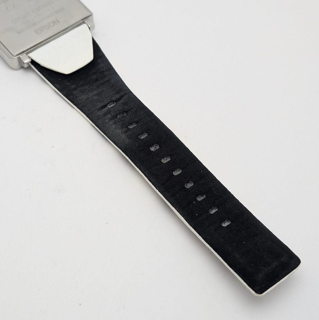 Epson Smart Canvas Mickey Mouse Watch Digital Working Free Size Band Japan Rare