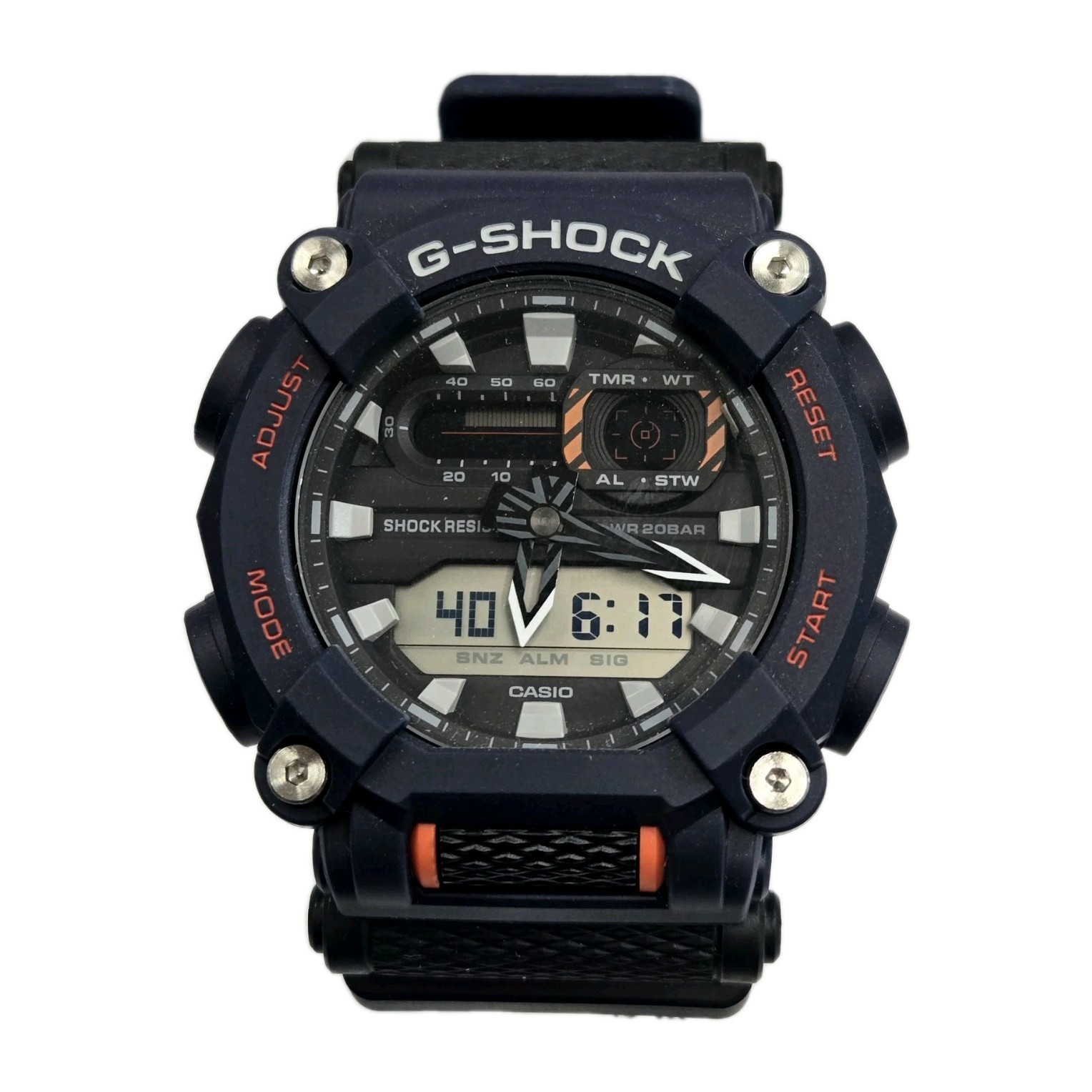 Casio Genuine G Shock Ana Dig Red GA900 GA900-2 DARK BLUE NEW W/ BOX GA-900