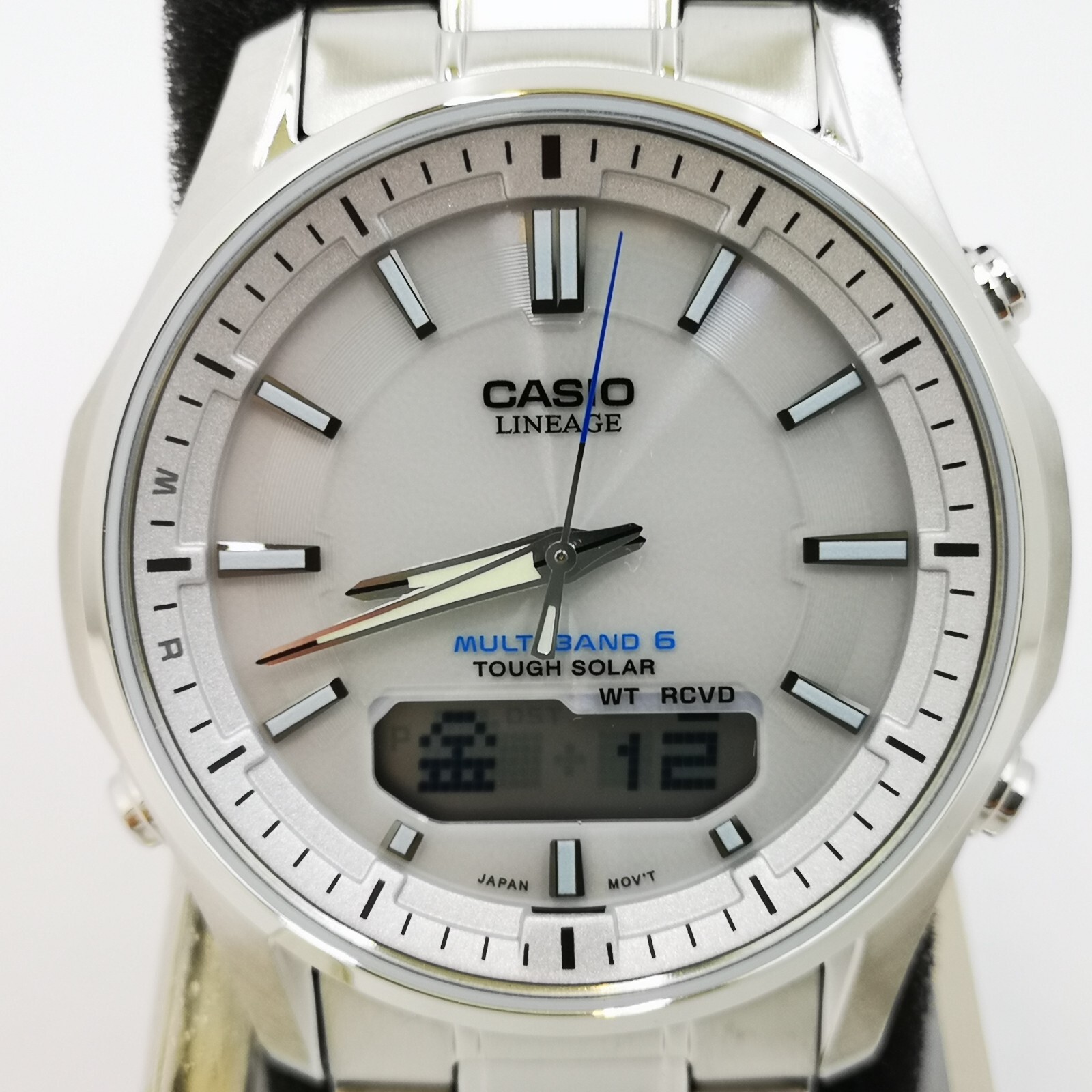 CASIO LINEAGE LCW-M100DE-7AJF White Silver Solar Atomic Men’s Watch New in Box