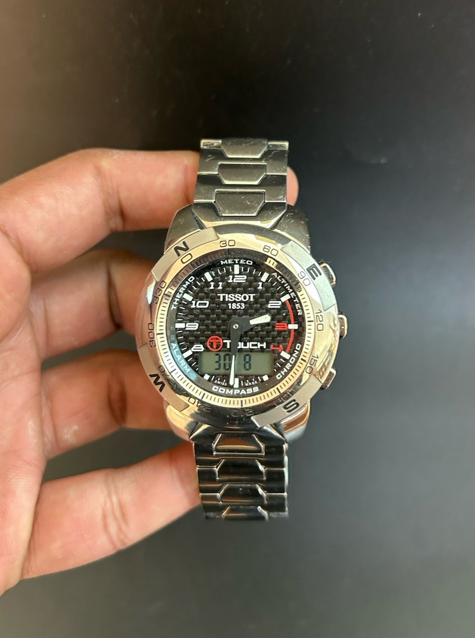 Tissot T-Touch Titanium Black Dial Quartz Mens Watch