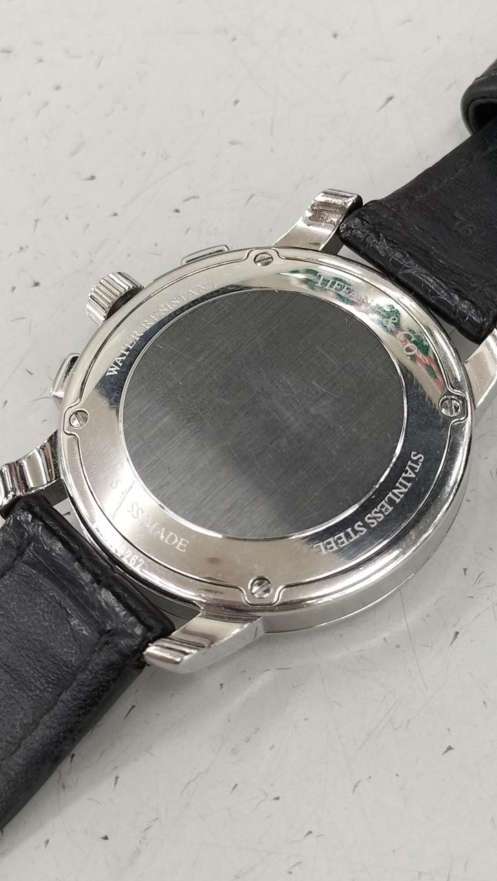 [B1N] Tiffany & Co. Mark Round Stainless Steel Quartz Analog Watch [x9s]