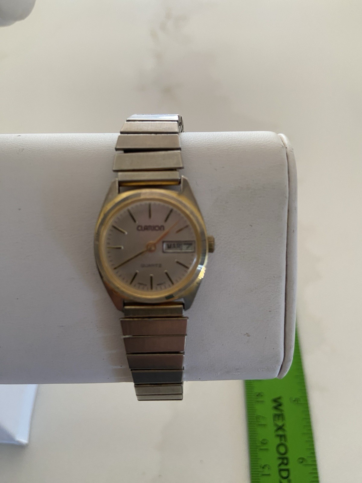 Clarion Quartz watch, which features both a day and date Display works great