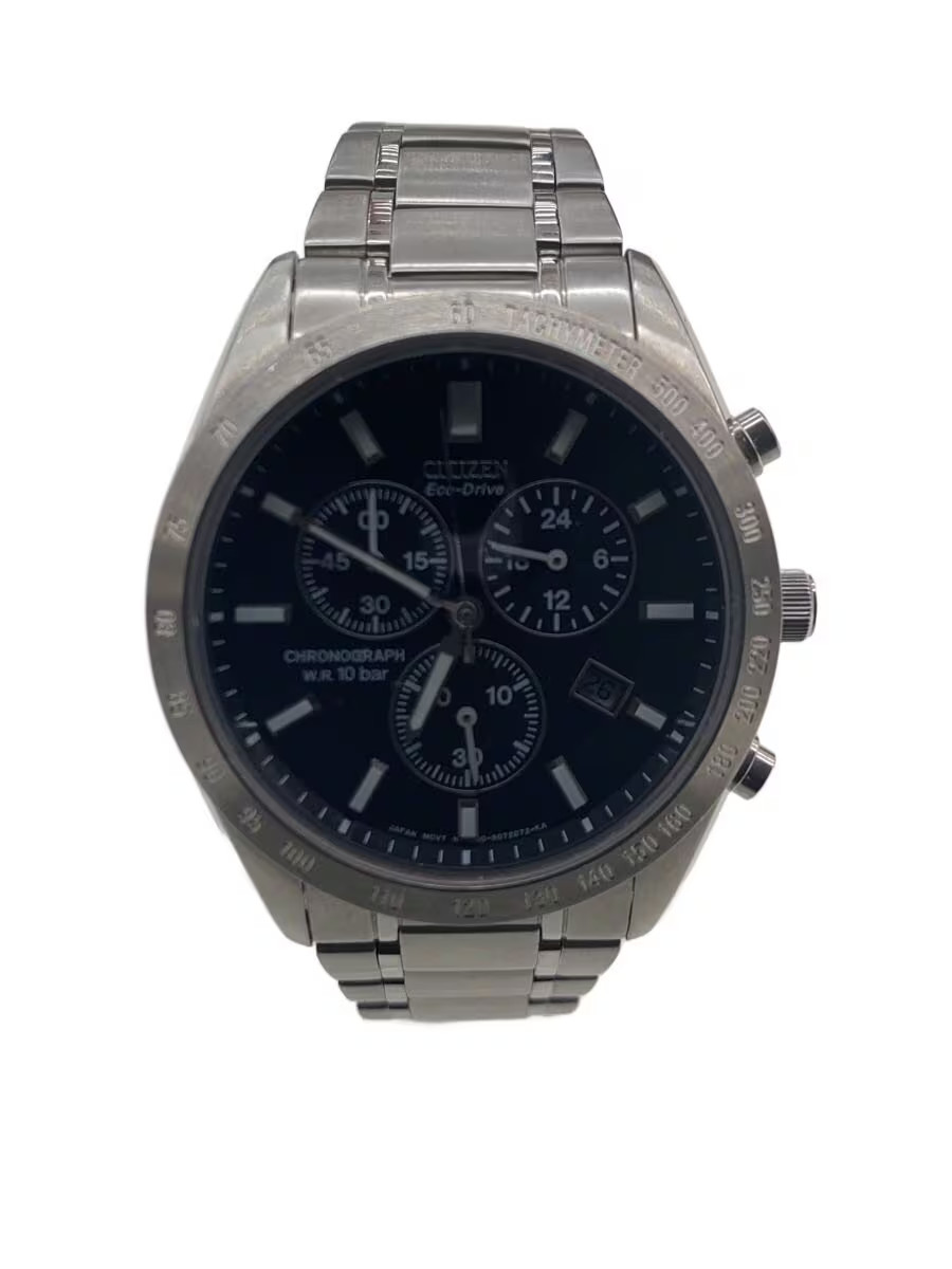 CITIZEN Quartz Watch Analog Stainless BLK SLV SS H500 S045215