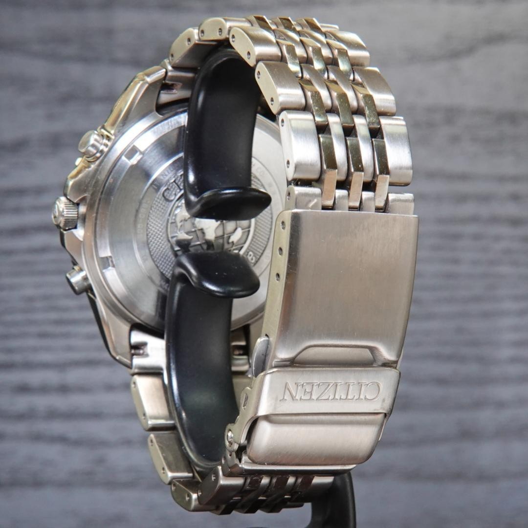 Citizen Promaster C650-Q02144 NaviHawk Chronograph Watch EcoDrive w/Box Serviced