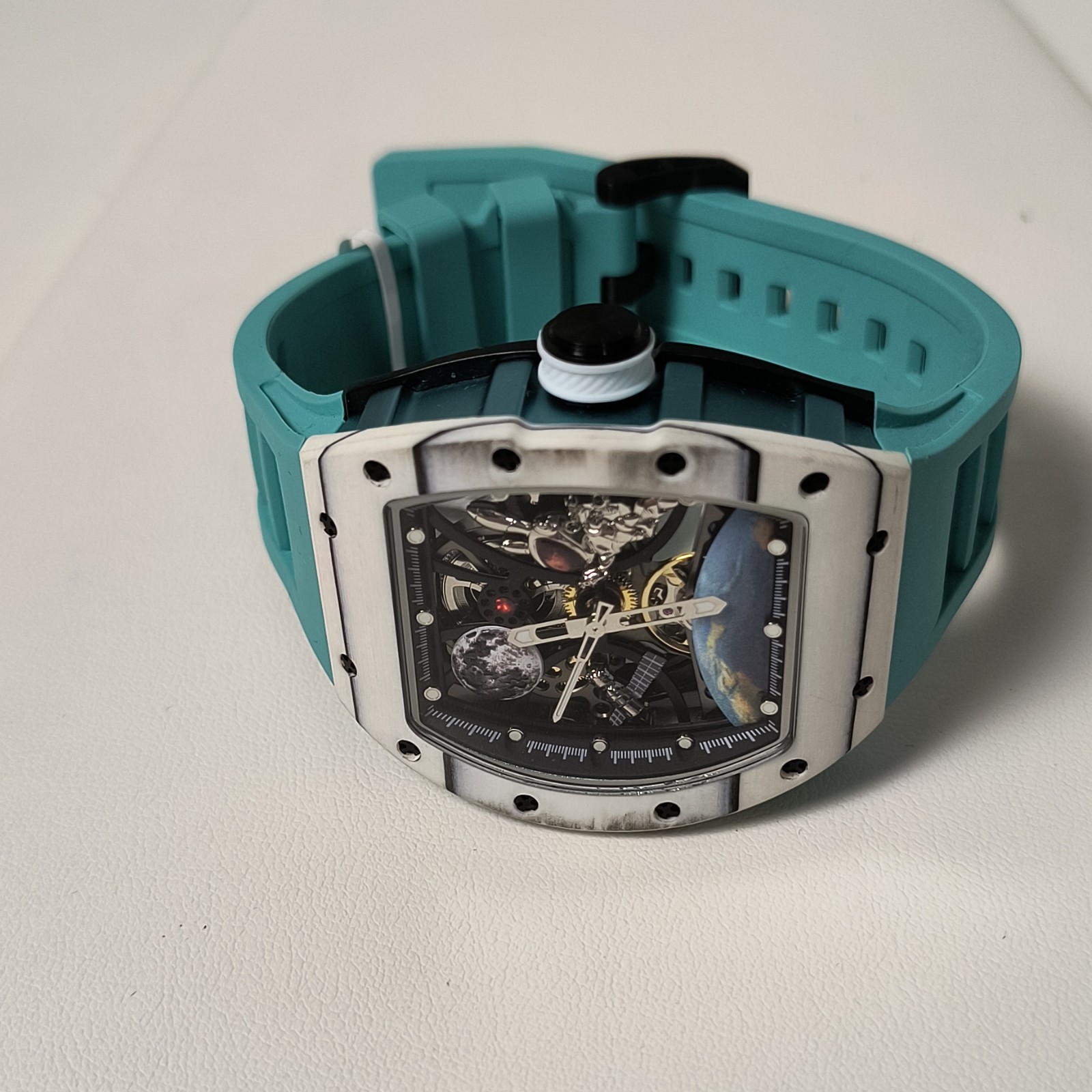 Invicta Automatic S1 Rally Interstellar Tiffany Blue Silicone Strap Watch Box