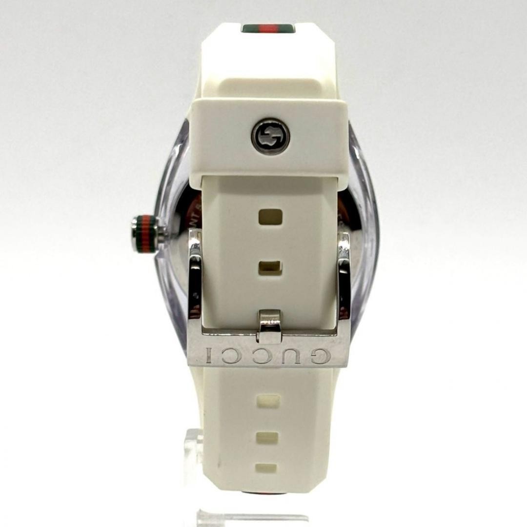 Gucci Interlocking Sherry Line Quartz Watch White Rubber Band From Japan